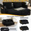 Canapé-lit convertible pour méridienne avec ports USB, porte-gobelets et accoudoirs de rangement-552329750
