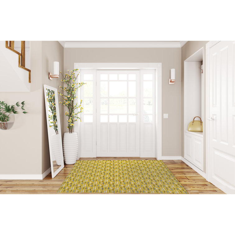 Dean 4' x 6' Indoor/Outdoor Brown Carpet Door Mat/Rug