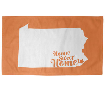 Tapis orange Home Sweet Philadelphia