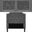 Lit plateforme simple tapissier Calvino