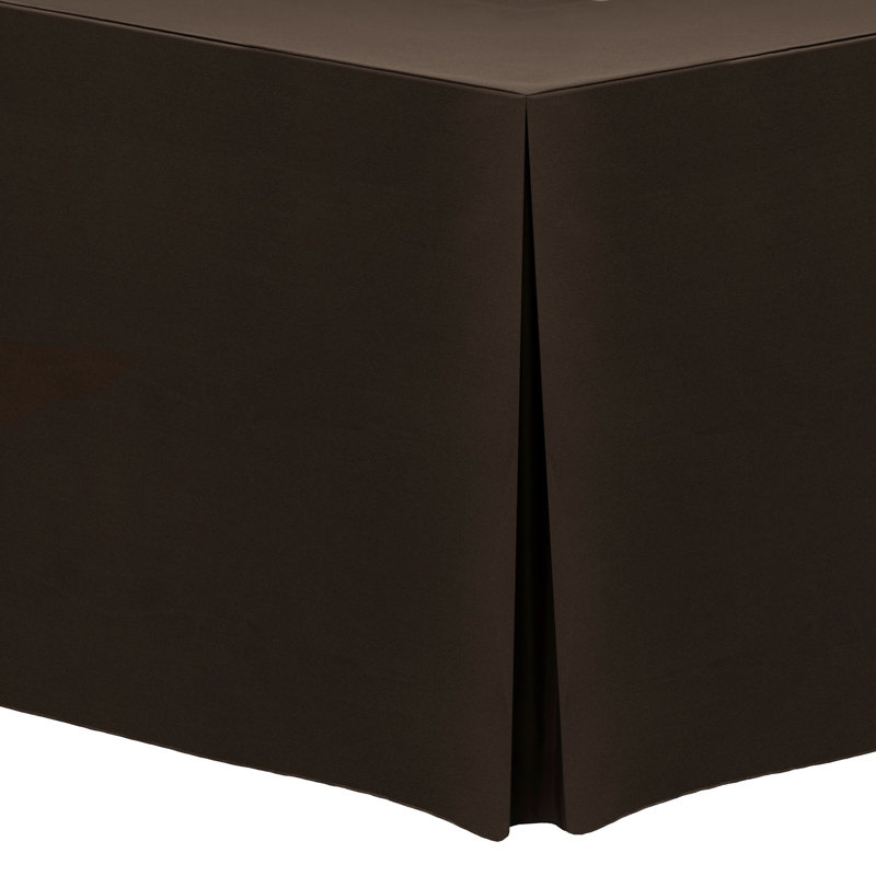 Tables rectangulaires en polyester Ultimate Nappe, 48 po x 42 po, Chocolat, 1