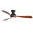 Nicola 52'' Modern Flush Mount Ceiling Fan With Led Light And Remote Control Dc Motor-1293008465