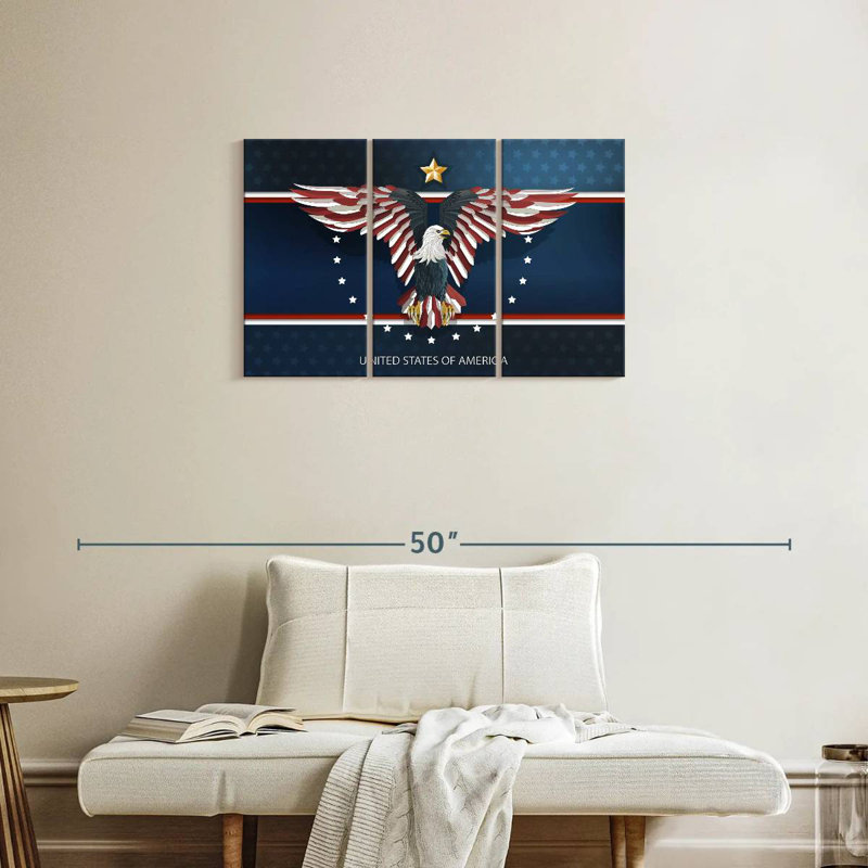 American Patriotic Eagle, 20" H x 33" W