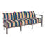 Santa Barbara 87" Wide Outdoor Teak Patio Sofa with Cushions-19669153-125804077-19669168