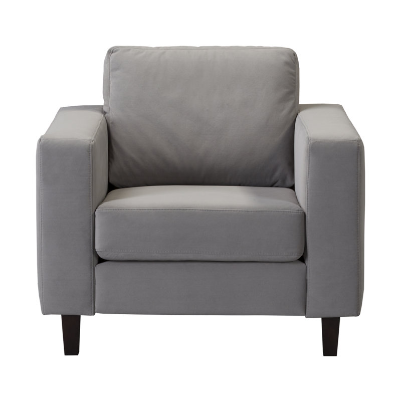 Laila-Grace Upholstered Armchair, Grey, Black
