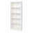 5-Tier Bookshelves Storage Cabinet In White,  For Organized Display And Vertical Space Utilization-754405664