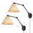 Adalyne Iron Plug-in Swing Arm Sconce