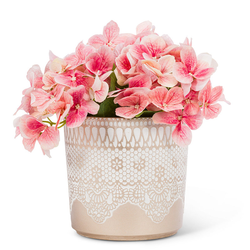 Wade Ceramic Cachepot, 6" H x 6" W x 6" D