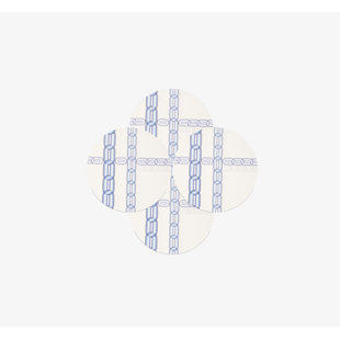 Assiette plate Blue Link & Starburst (Ensemble de 4)