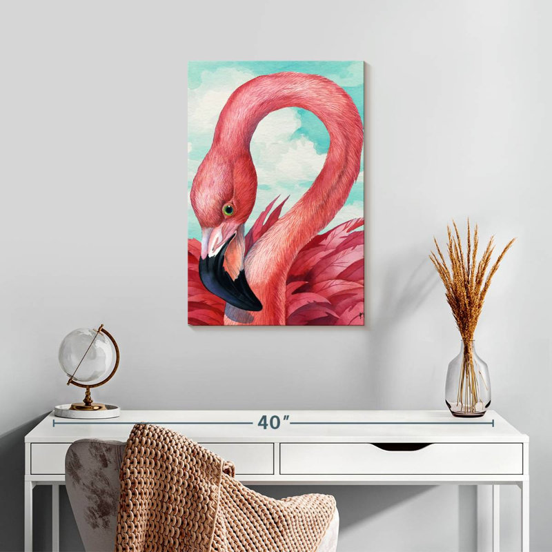 Brampt Fab Flamingo, 24" H x 16" W