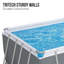 Polyvinyl Chloride (PVC) Rectangle Frame Set Pool 48cm H x 244cm W x 488cm L