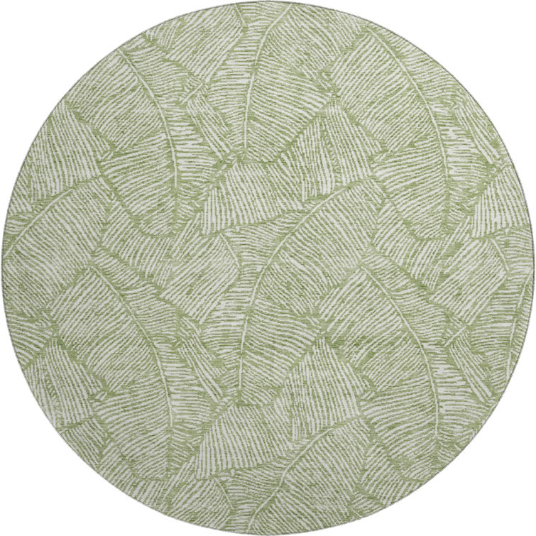 Premium Machine Washable Prisco Green Rug