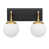 Black/Satin Brass	