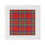 Christmas Tartan Red Cotton Sateen Dinner Napkins