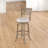 Beecroft Swivel Upholstered Counter Stool with Solid Wood Frame-1126740381