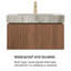 Cabinet Armoire de base en chêne brun de 30 pouces No - Sans couvercle, couvercle, robinet ou évier inclus-119406179