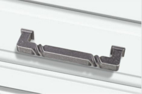 Tahoe Bar Pull, 3 3/4", Distressed Antique Silver