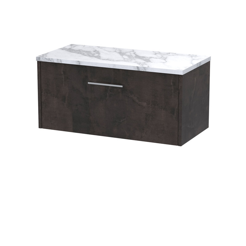 Juno 80.5cm Single Bathroom Vanity Base Only, Metallic Slate