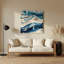 Art mural en métal gris-401293923