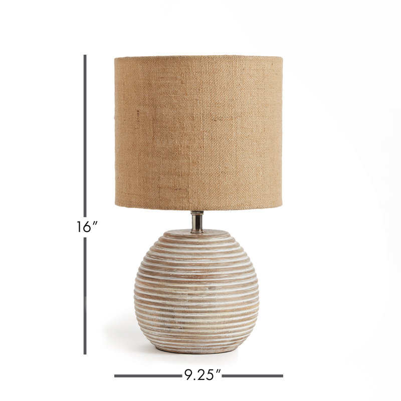 Lampe de table blanche 16 po Lerah
