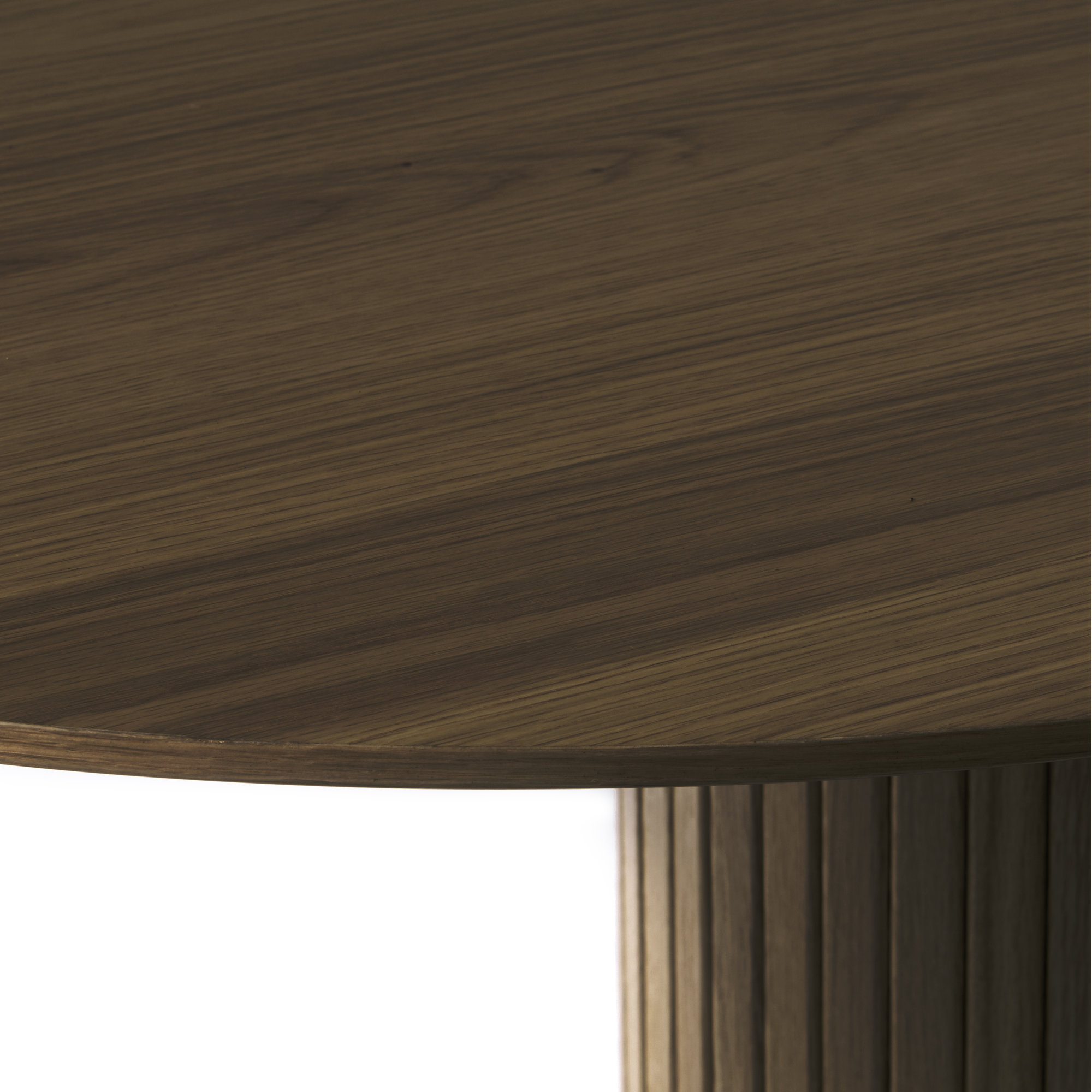 Iris 71'' Oval Dining Table, Smoked Oak