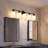 32'' 5-Light Black Bathroom Vanity Light Modern Wall Sconce with Milky White Frosted Glass Shades-1000686557-1000686559