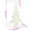 vidaXL Christmas Tree with 240 LEDs Acrylic-112224611-112224621