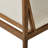 Upholstered Back Side Chair in Beige