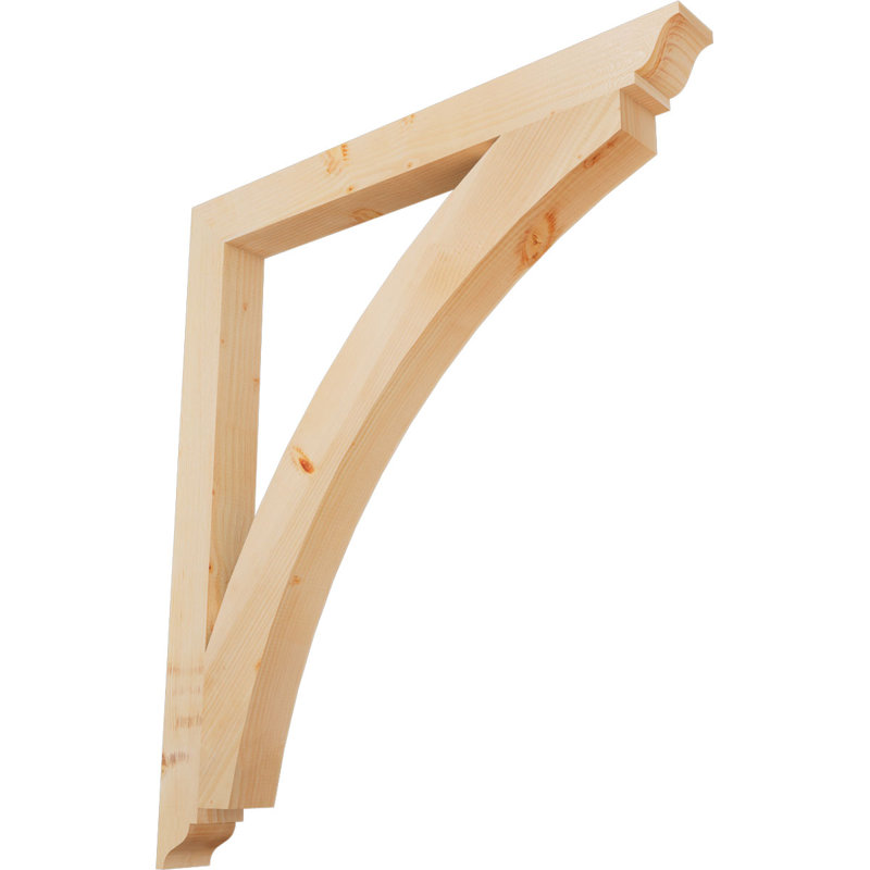 Thorton Traditional Bracket, 42"H x 3.5"W x 42"D, Douglas Fir (Smooth)