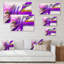 «Brushstroke Purple Spring Element», reproduction sur toile flottante-1264590809-1264590797