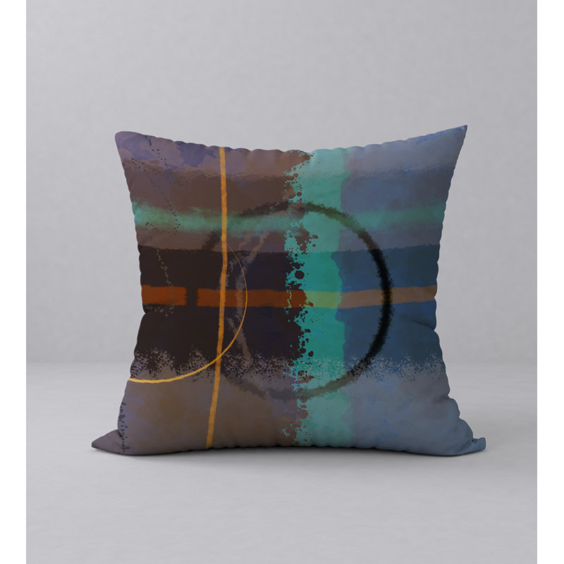 Housse de coussin décorative carrée et insert, 18 po x 18 po