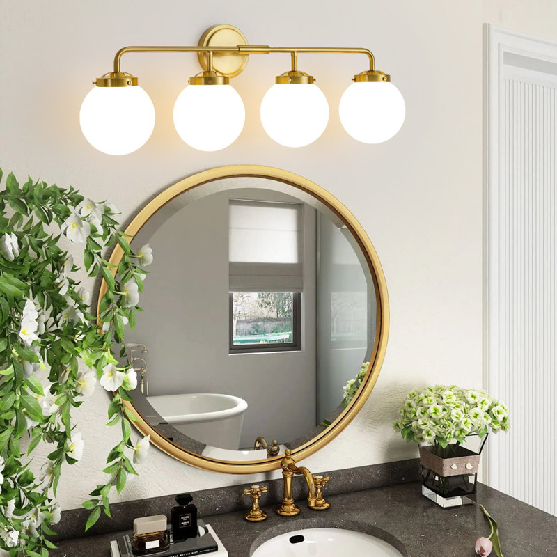 Jaxon Dimmable Vanity Light, Bulbs not Included, 4, Gold