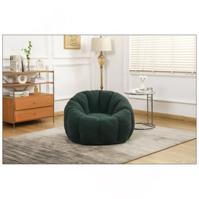 Bean Bag Chair, Bean Bag Sofa Chair with Armrests Stuffed High-Density Foam, Lazy Sofa Comfy Chairs BeanBag Chair for Adults in Living Room,Bedroom Reading