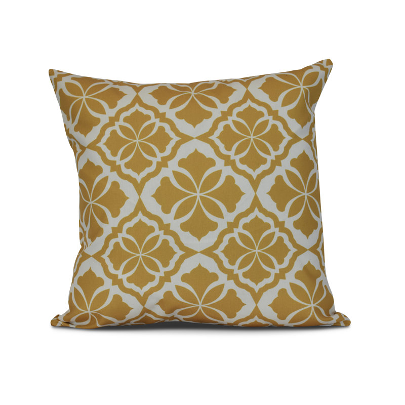 Housse et insert de coussin carré d'extérieur Tropical Resort, H 16 po x l 16 po x P 3 po, Bleu