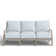 Haley Teak Outdoor Lattice Back Sofa