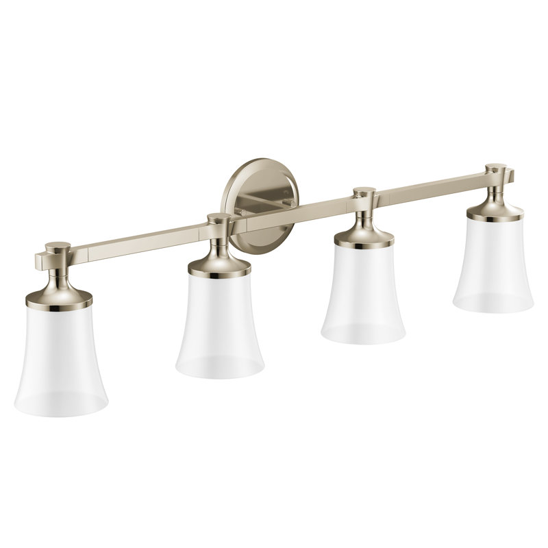 Flara 4-Light Vanity Light, Polished Nickel