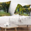 Coussin lombaire paysage d'automne