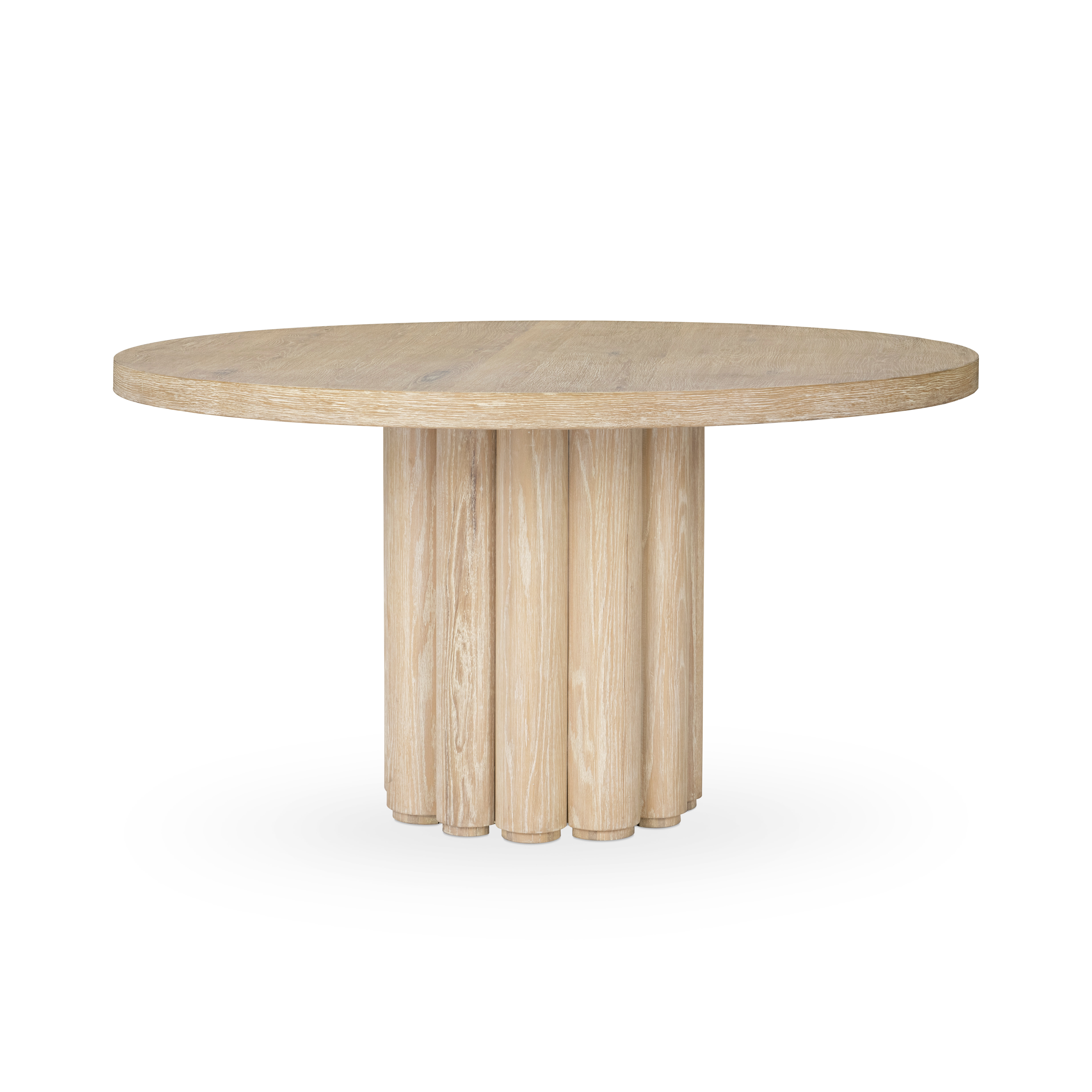 Classic Home Table de salle à manger ronde en bois Tiber - Wayfair Canada
