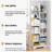 Tree Bookshelf Floor Standing Bookcase Vertical Book Shelves Tree Storage Display Shelf for Bedroom Living Room