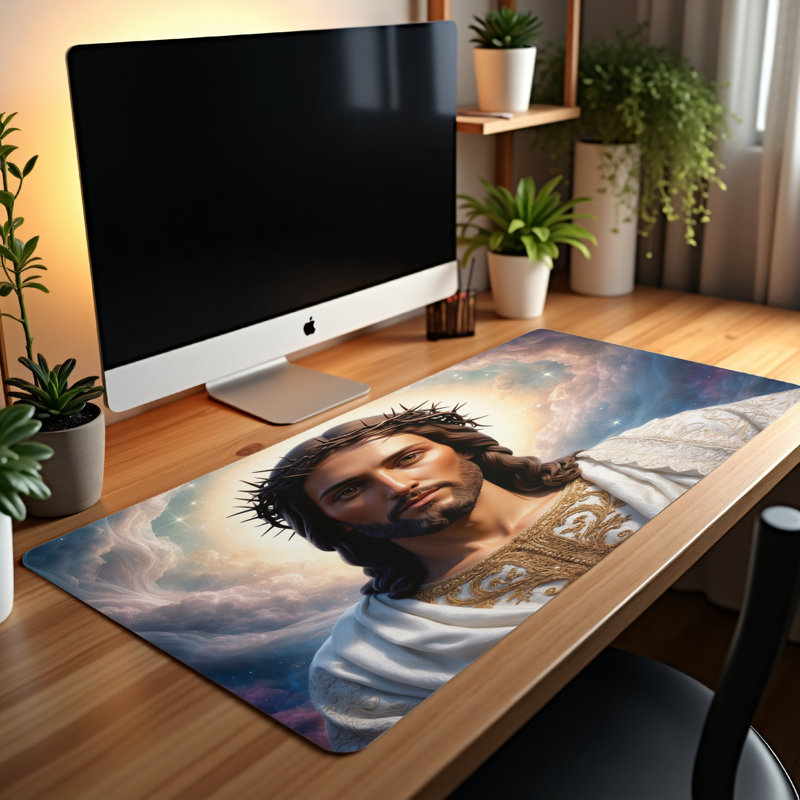 Polyester Desk Pad, 31.5x15.5