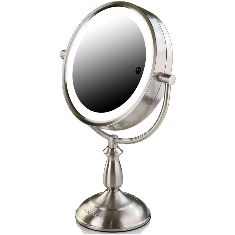 Flat Mirror, 10, 14.4" x 5.5", Nickel Brushed
