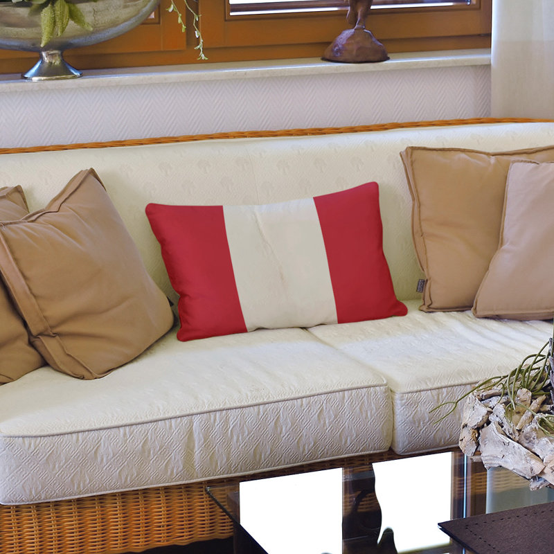 Housse de coussin lombaire Atlanta, New England, Cramoisi Alabama