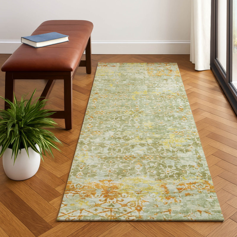 Premium Machine Washable Lubbers AMF1752 Lattice Rug, Runner 2'3" x 7'6"