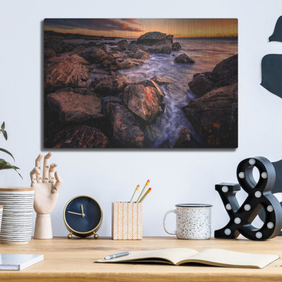 «Dawn In Biddeford Pool Iii» par Rick Berk, art mural en métal