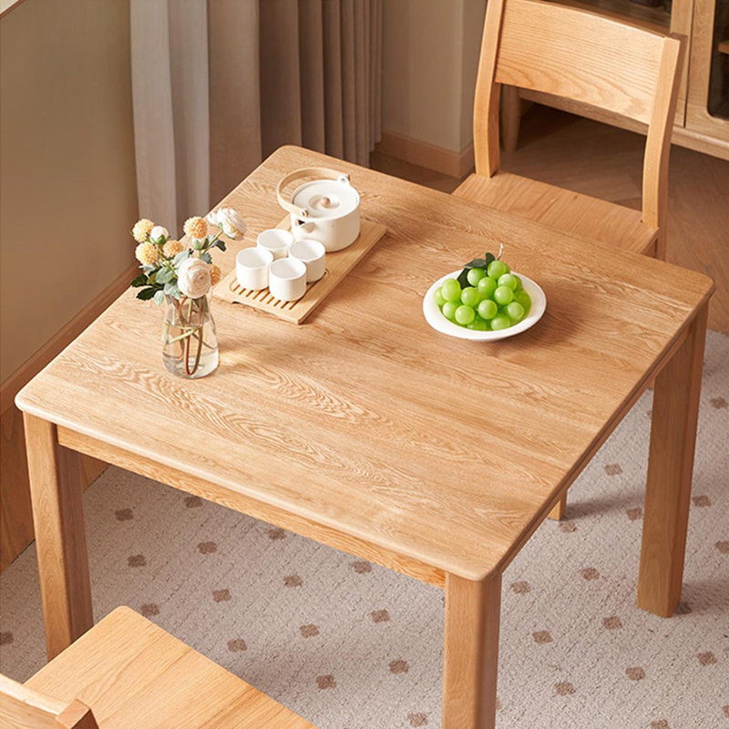 Table de salle à manger Burlywood, H 29,92 po x L 35,43 po x l 35,43 po