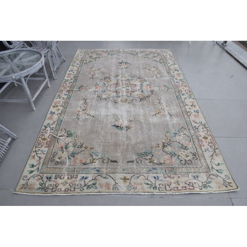 Grand tapis turc tissé à la main au design antique pour la chambre à coucher et le salon - Vintage Home Decor