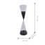 Sablier triangulaire 4,5 x 4,5 x 15,5 po, 90 minutes, sable noir