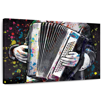 Abarca accordéon éclaboussure de couleur