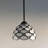 Simonson Tiffany Mini Hanging Lights White Stained Glass Crystal Beans LED Bulb Included 8"W*8"D*60"H