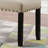 Fabric Dining Bench With Nailhead Trim, Tan-749674454